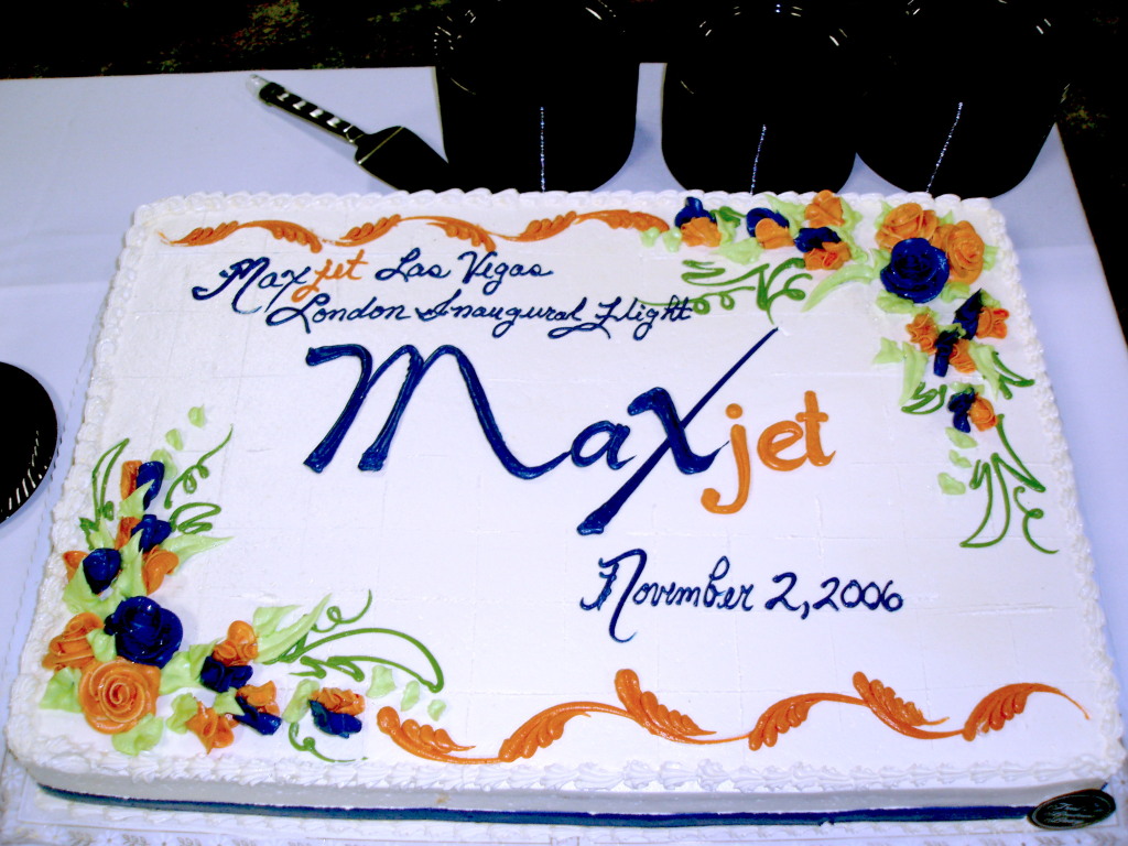 MaxJet inaugural flight from Las Vegas